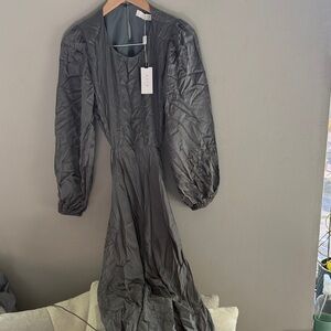 NWT Astr Charcoal Long Sleeve Dress